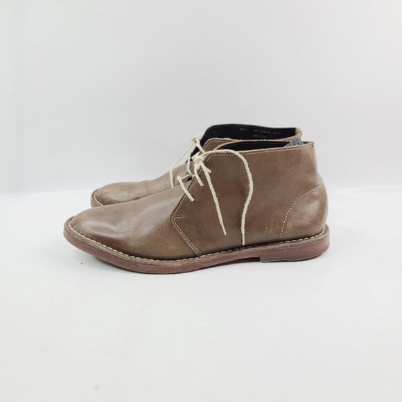 Cole Haan Men\'s‎ Brown Leather Glossy Classic Lace Up Ankle Chukka Boot Size 9M main image 7